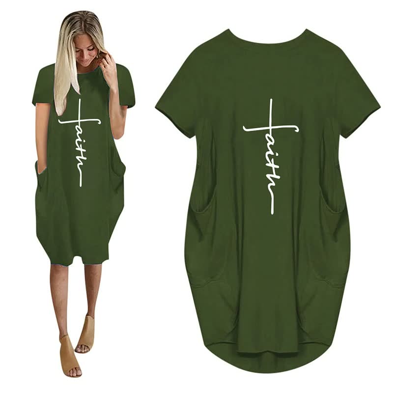 T-Shirt Kleid Damen Übergröße Bequem – Aurelia