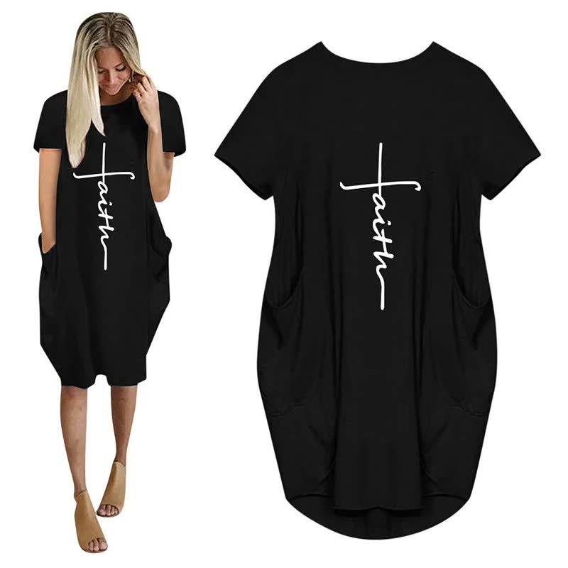 T-Shirt Kleid Damen Übergröße Bequem – Aurelia