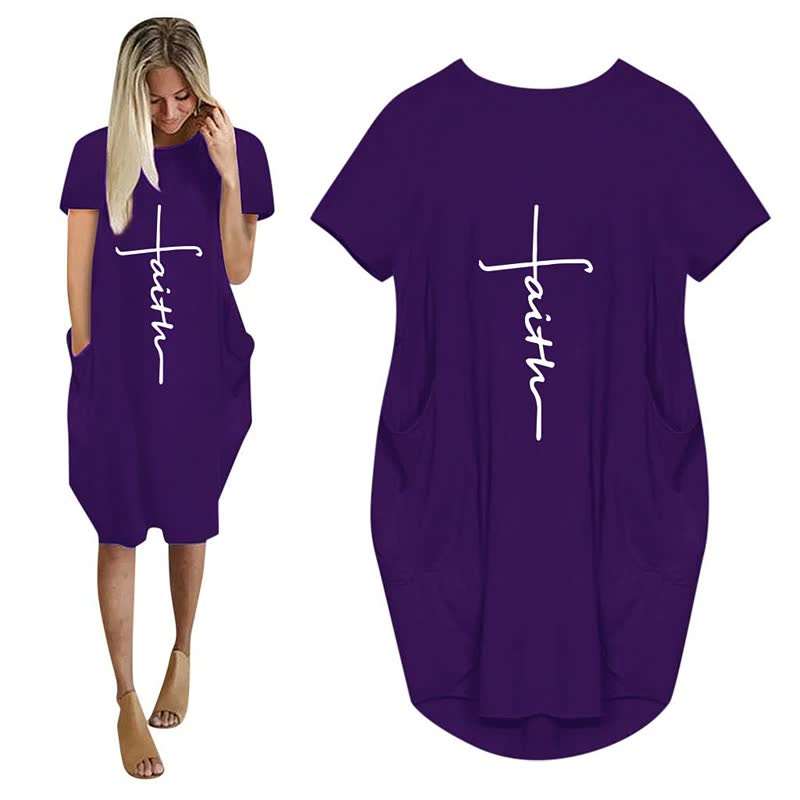 T-Shirt Kleid Damen Übergröße Bequem – Aurelia