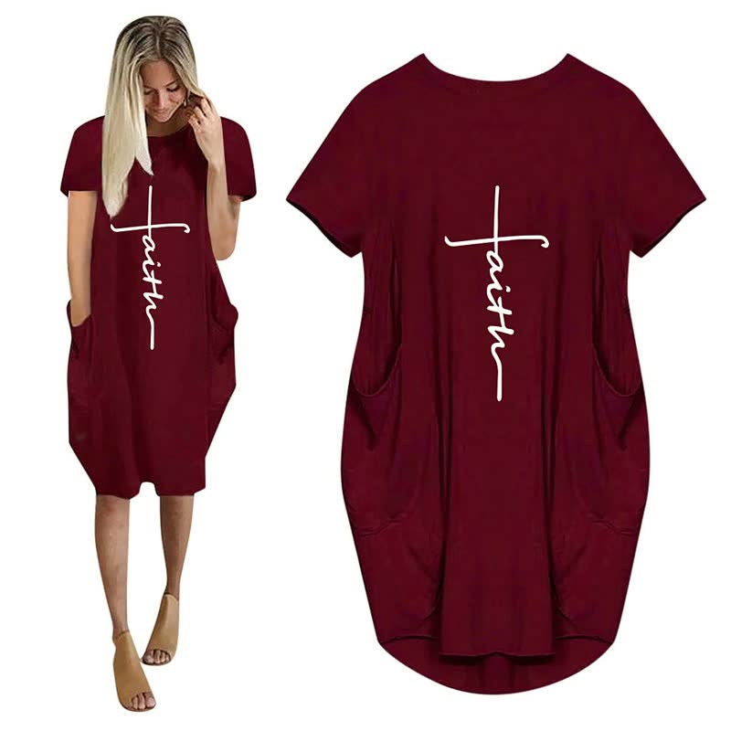 T-Shirt Kleid Damen Übergröße Bequem – Aurelia
