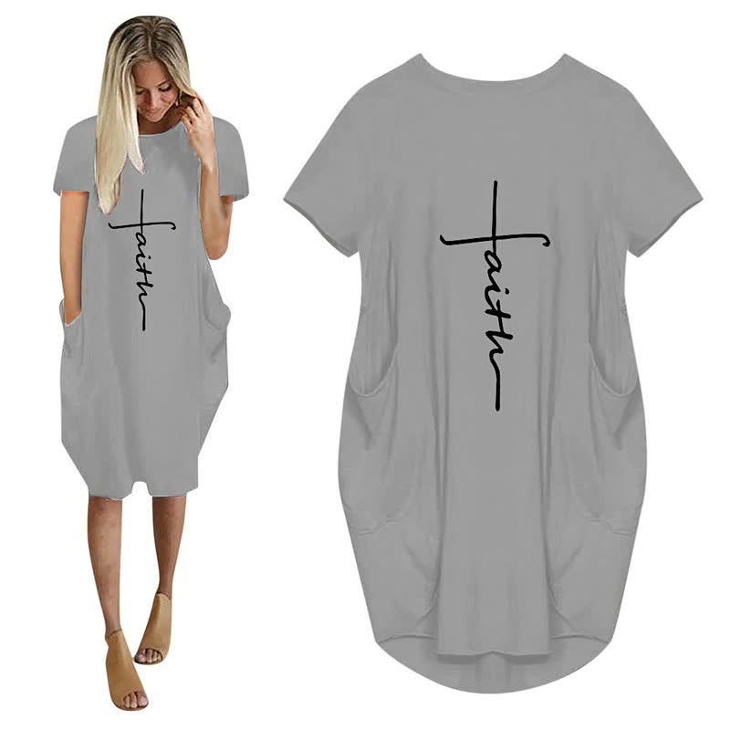 T-Shirt Kleid Damen Übergröße Bequem – Aurelia