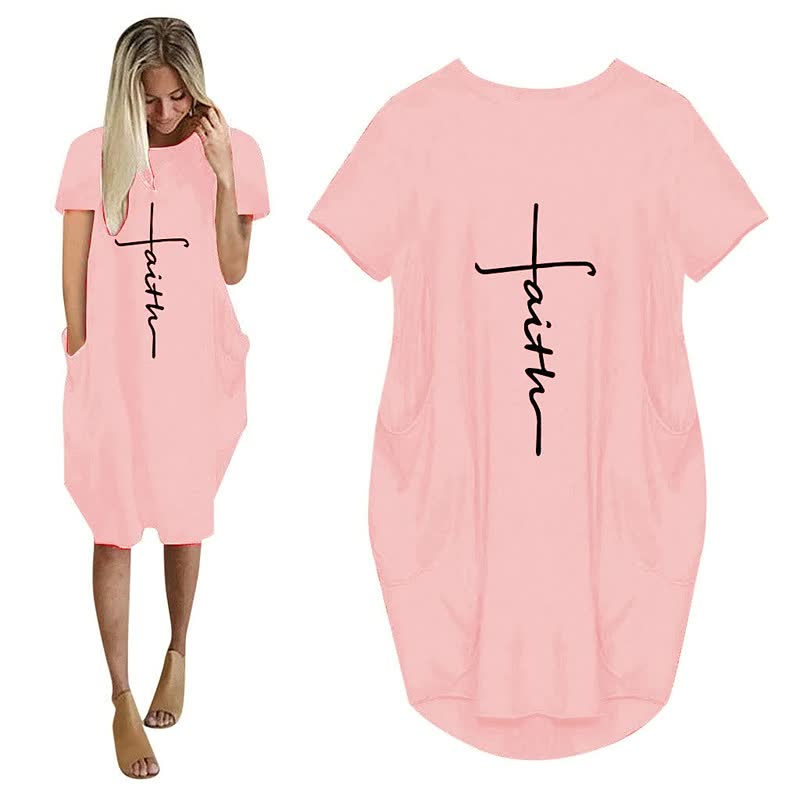 T-Shirt Kleid Damen Übergröße Bequem – Aurelia