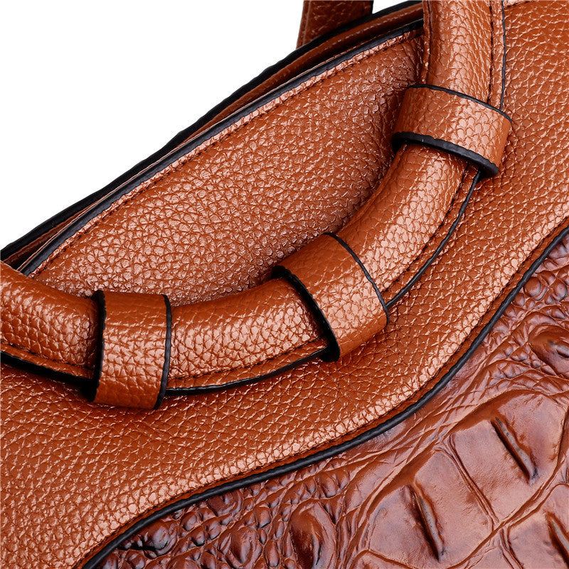 Hanna™ - Stilvolle Krokodilledertasche mit handgefertigten Details