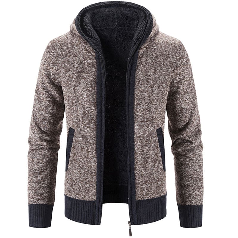 Pelz dick gestrickt mit Fleece-Weste für Männer