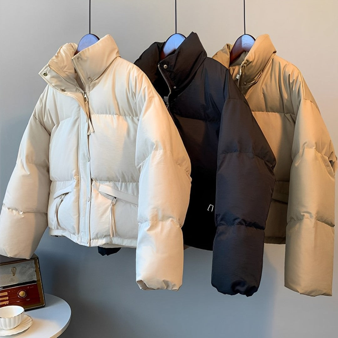 Locker sitzende Jacke mit weicher Baumwollfüllung für Frauen