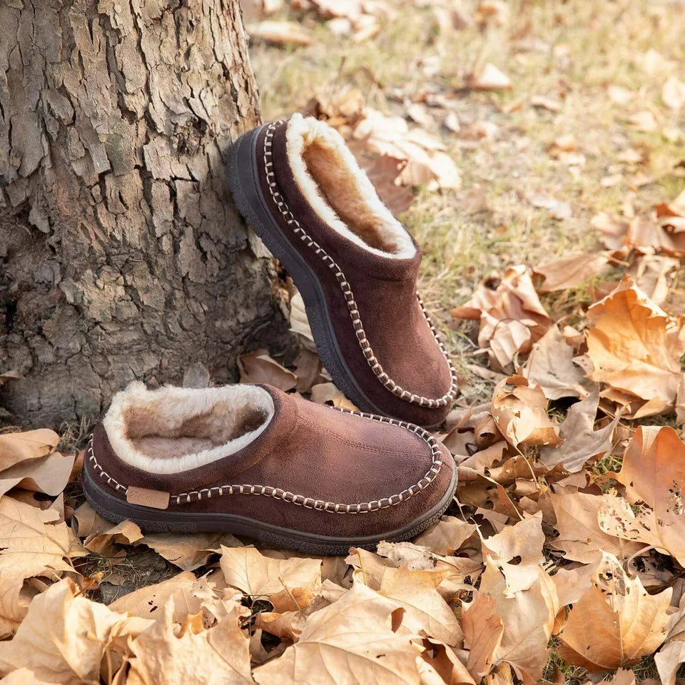Slip-On Hausschuhe für Herren aus atmungsaktivem Stoff – Slof