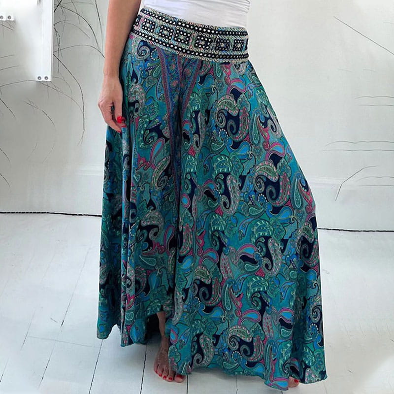 Boho™ | Kleid Hose mit ethnischem Druck und elastischem Bund
