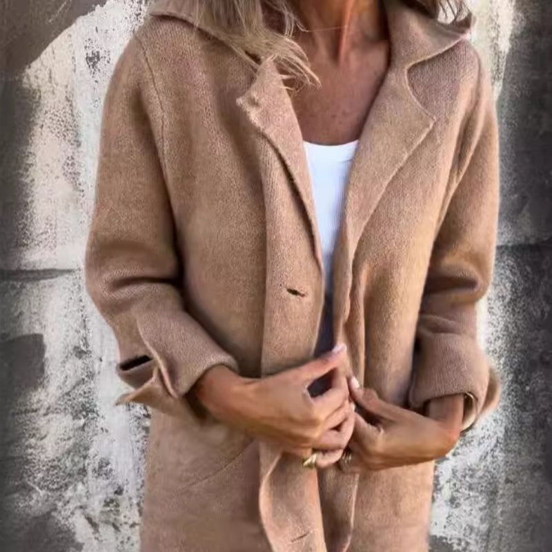 Rozlyn™ | Gemütliche mittellange Jacke mit umgeschlagenen Manschetten