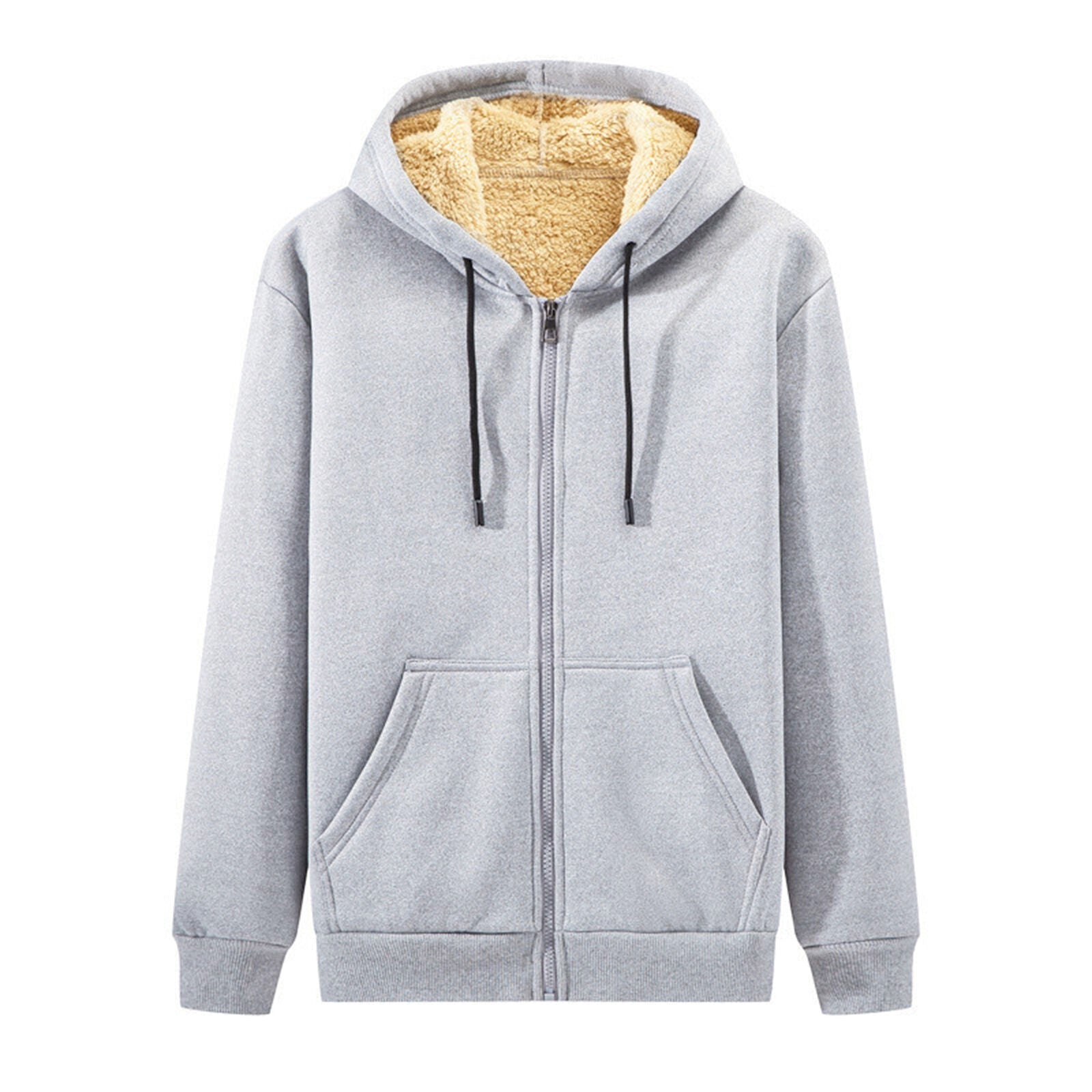 Warme Lamm-Kapuzenjacke für Winter – Elias
