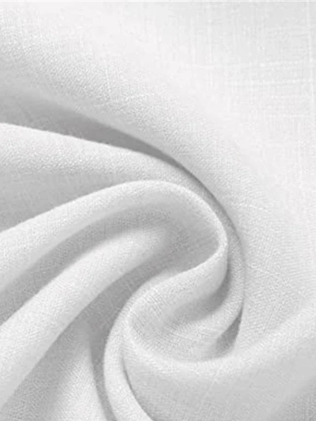 Herren Leinen Baumwoll Sommerhemd Kurzarm Elegant – Renavo