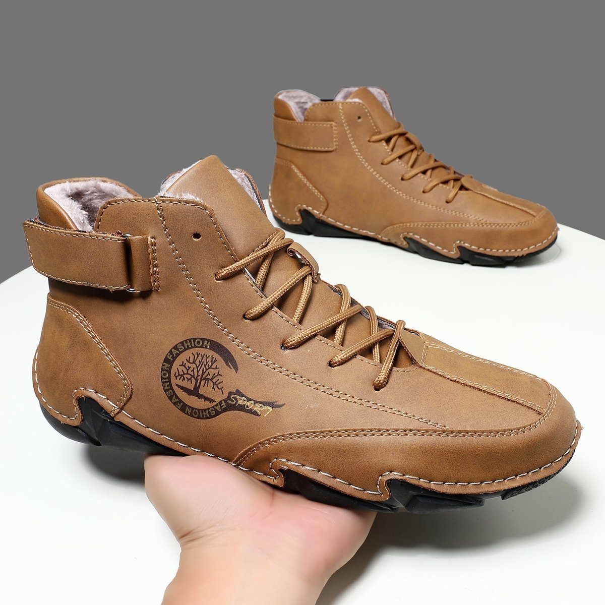 Wasserdichte Leder-Barfußschuhe
