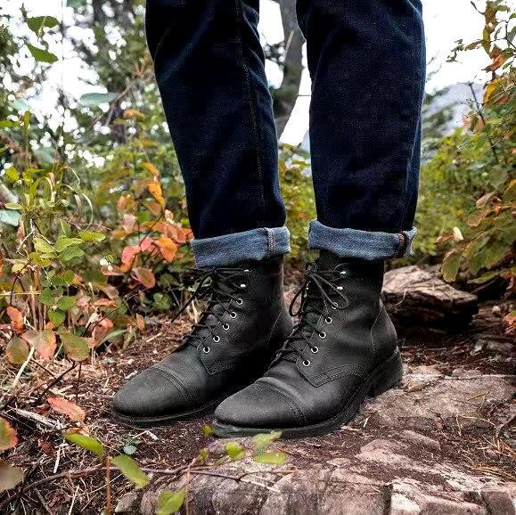 Frederic - Orthopädische Retro-Schnürstiefel Braun