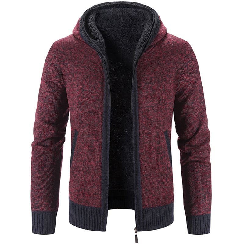 Pelz dick gestrickt mit Fleece-Weste für Männer