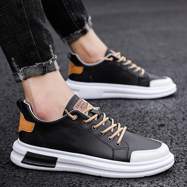 Liam - Weißbrauner Eleganter Schuh