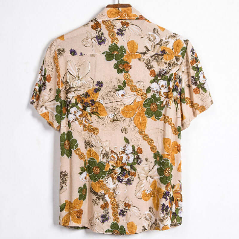 Stylisches Herren Kurzarmhemd mit Vintage Druck