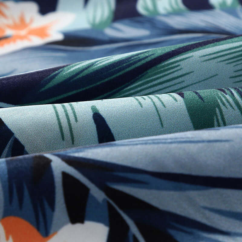 Stylisches Herren Kurzarmhemd Hawaii-Print