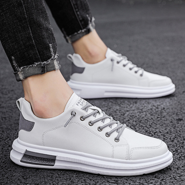 Liam - Weißbrauner Eleganter Schuh