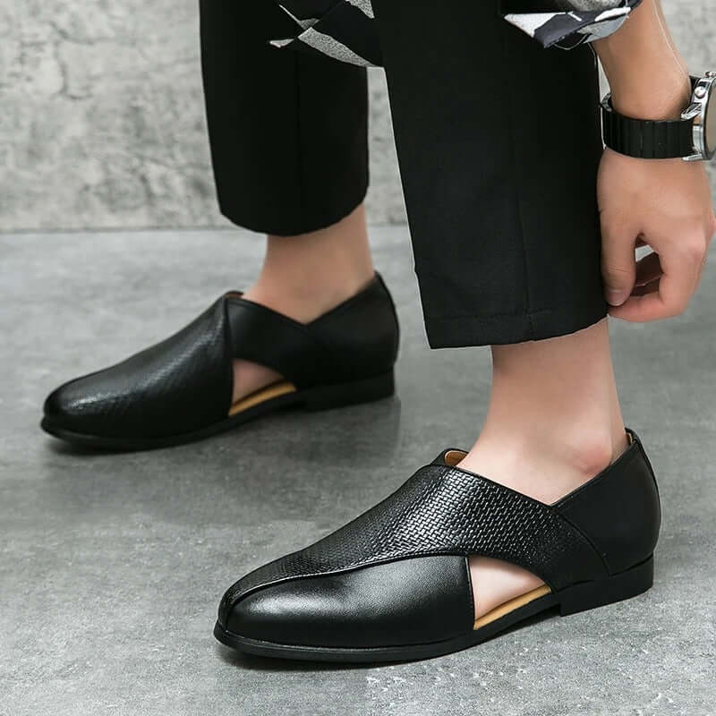 Vintage Leder-Sandalen