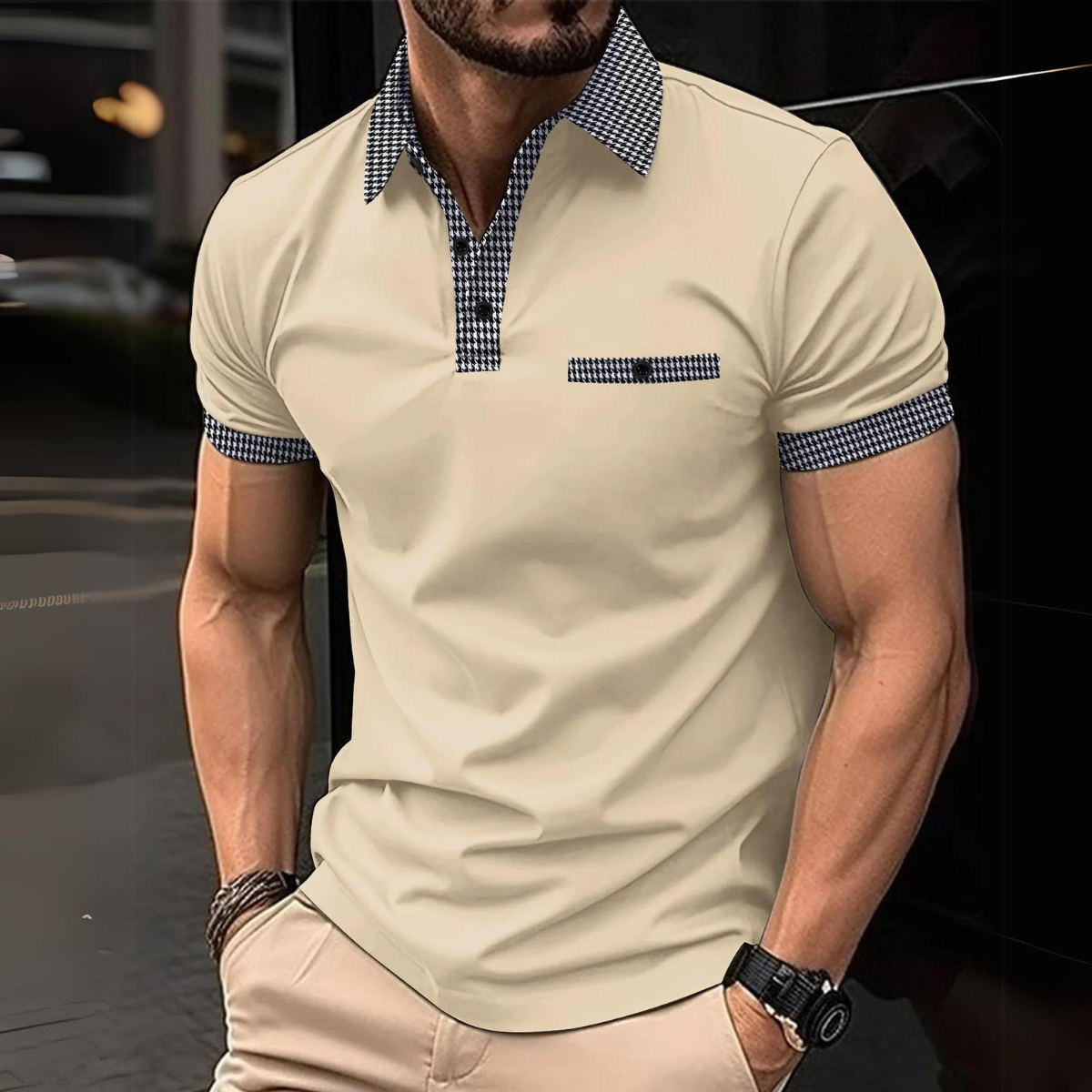 Premium Herren Poloshirt: Top-Qualität Strickwaren