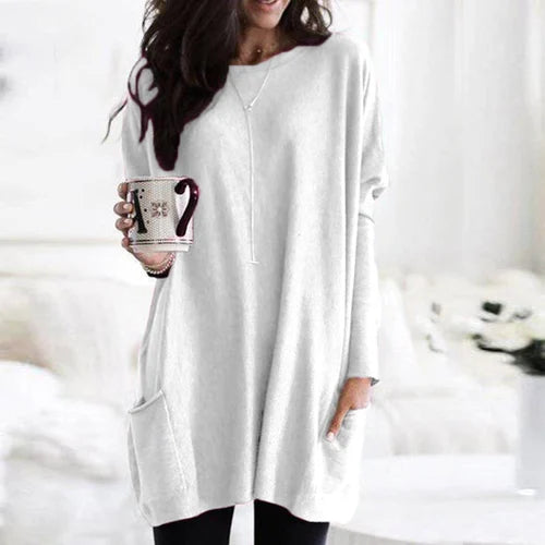 Izabella | Lässiges Langarm-Longpullover