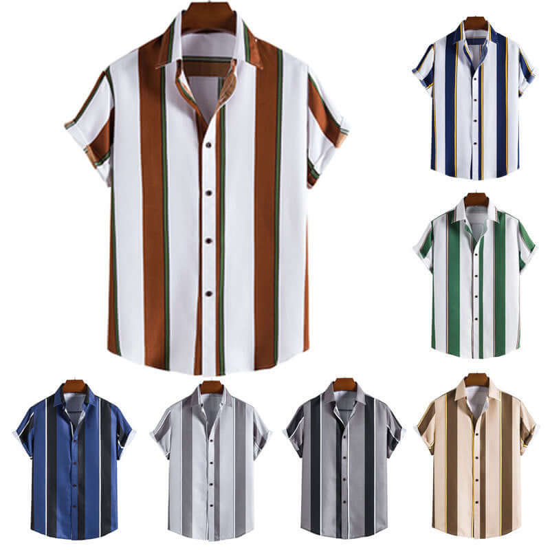 Herren Retro Freizeithemd im 50er Jahre Stil