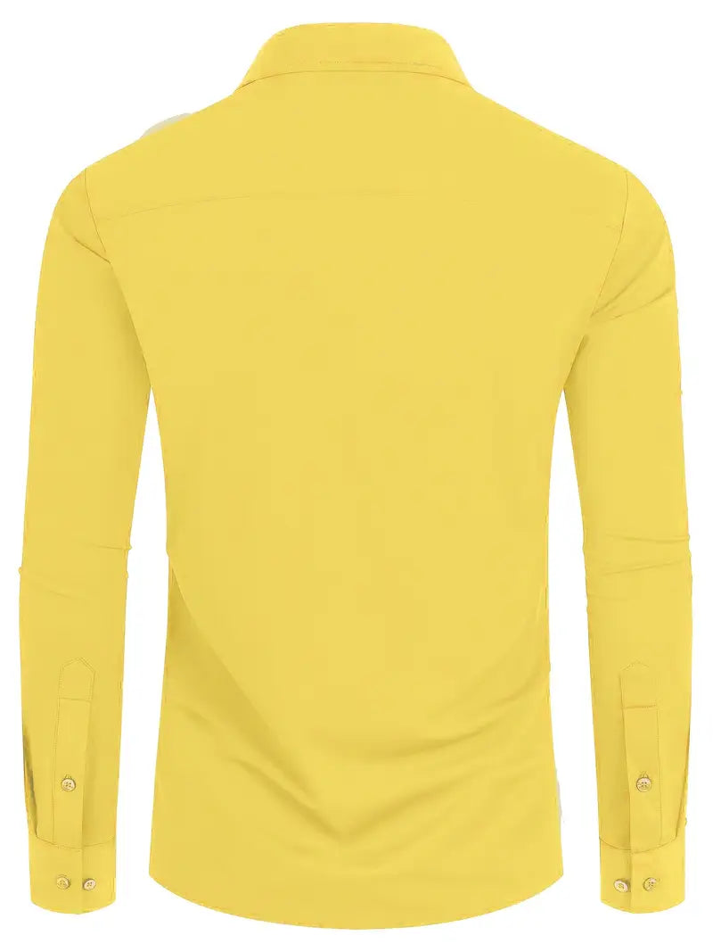 Schwarzes Herrenhemd Elegant Slim Langarm – Alviro