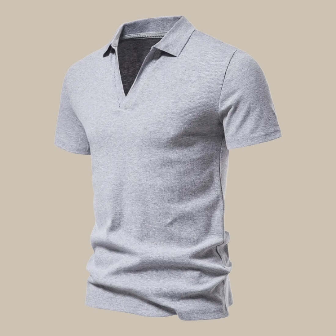 Stilvolles Herren Premium Polo im Merino Look
