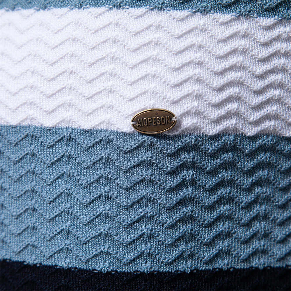 Stylisches Herrenhemd mit Rippenmuster
