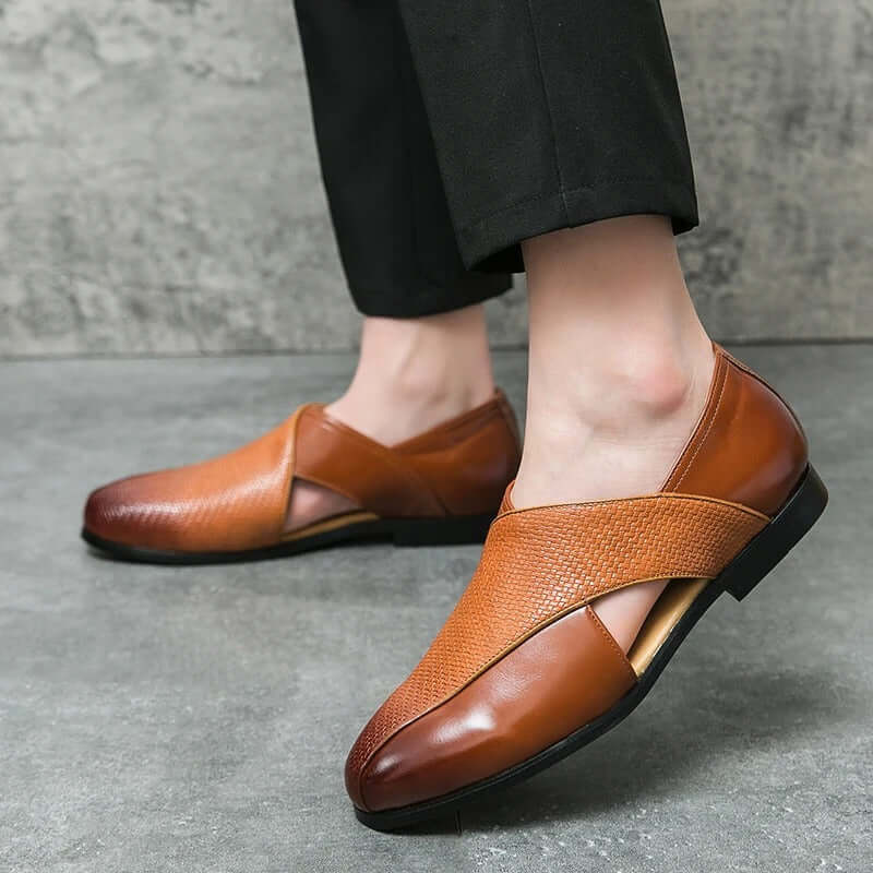Vintage Leder-Sandalen