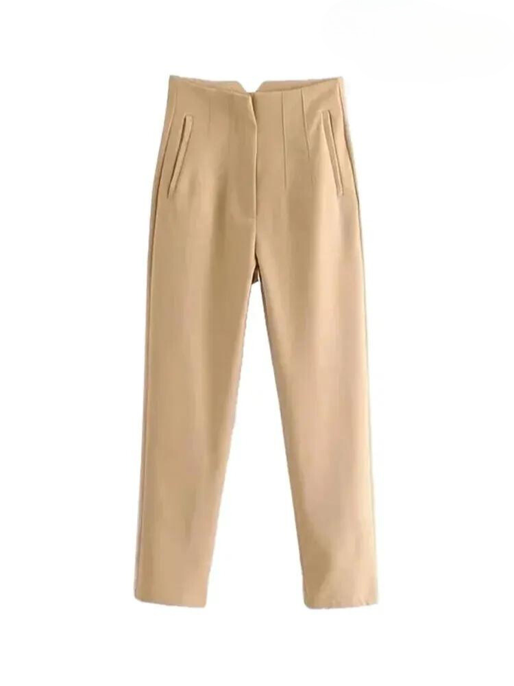 Mia | Fancy solide Taschenhose