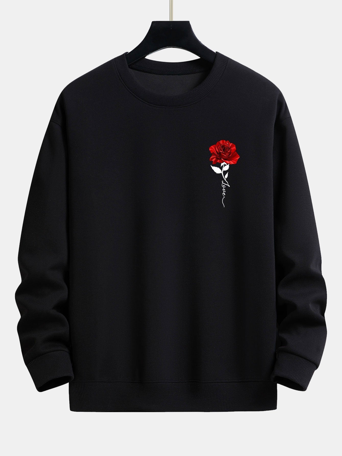 Damen Sweatshirt mit Rosenmuster und Komfort – Emma