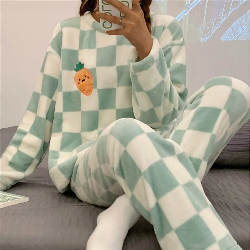 Weicher und bequemer Pyjama mit lustigen Prints Für Frauen
