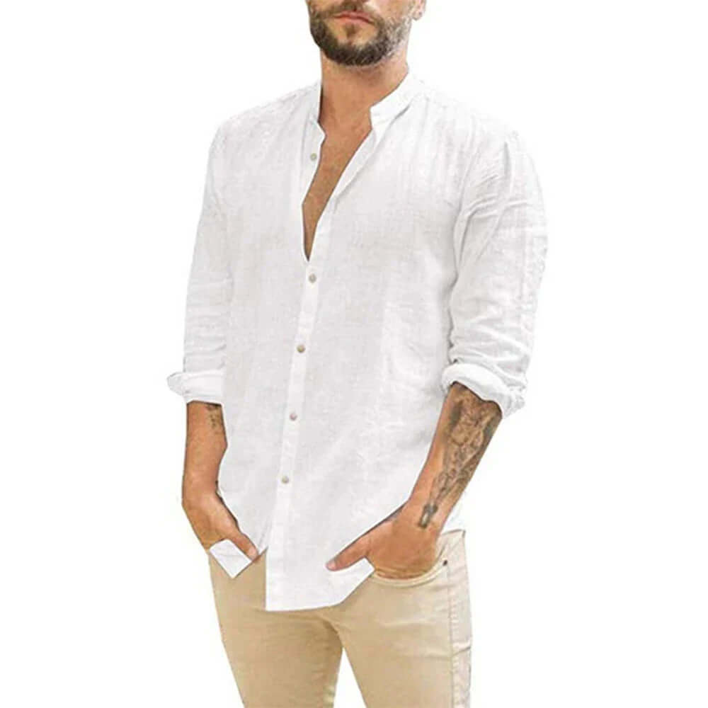 Elegantes Leinenhemd für Herren - Sommerlich & Kühl