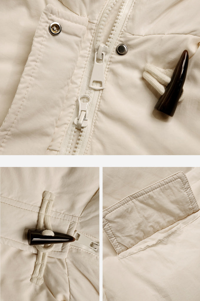 Langer Winter-Puffermantel für Damen