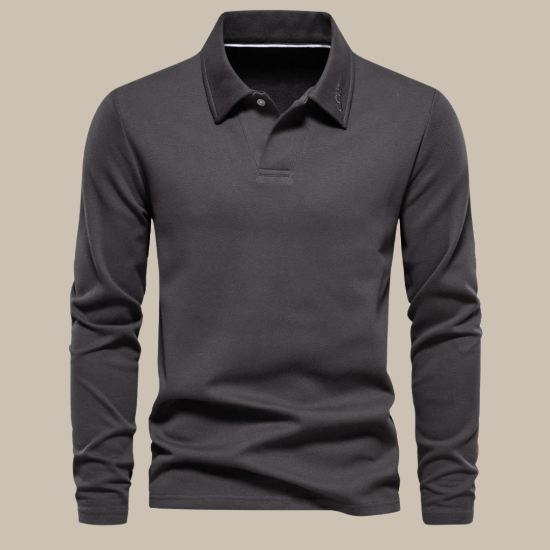 Langarm-Polohemd für Herren - Klassisch & Elegant