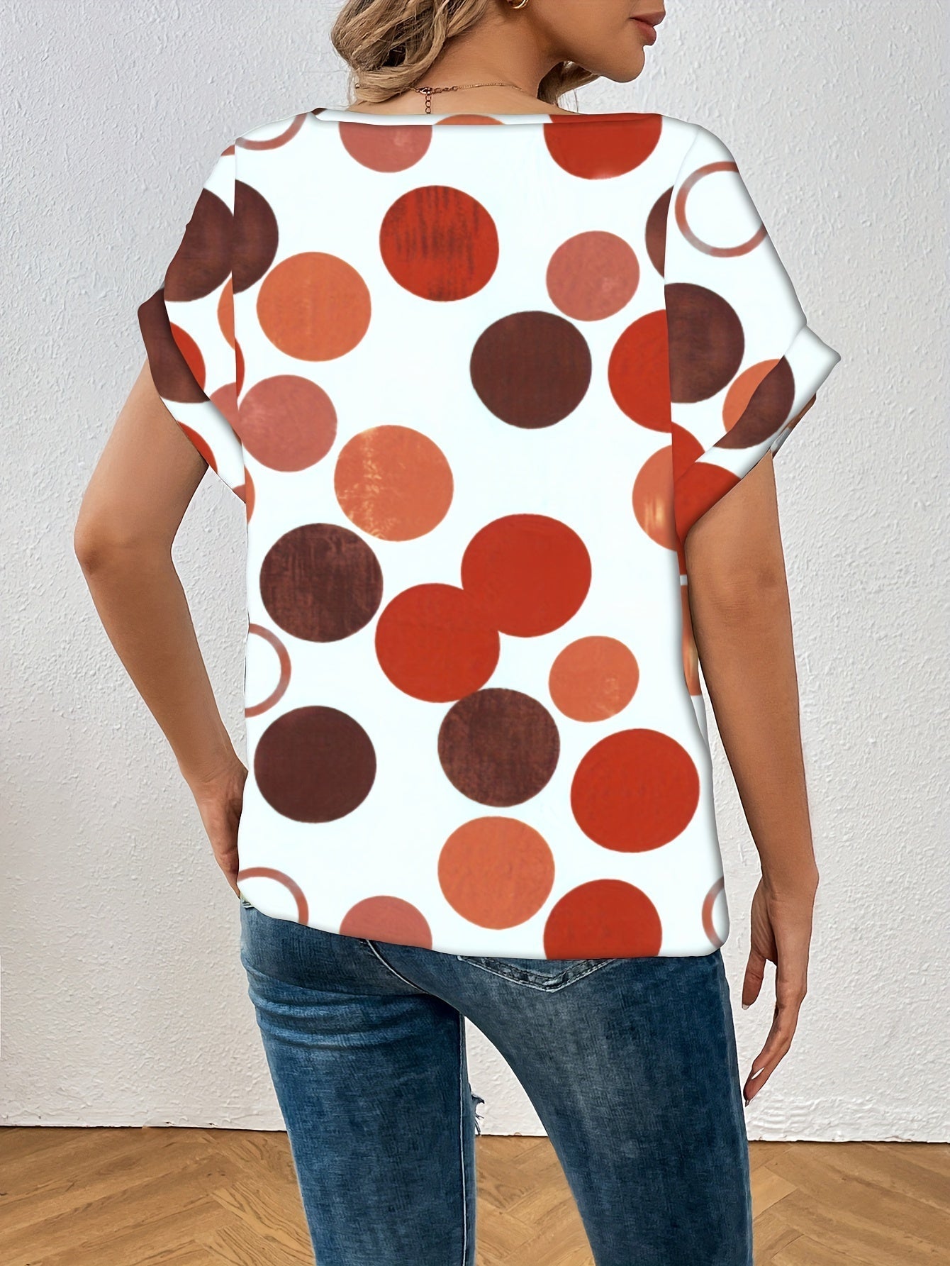 Weiße Polkadot-Bluse - Zoë