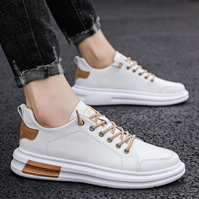 Liam - Weißbrauner Eleganter Schuh