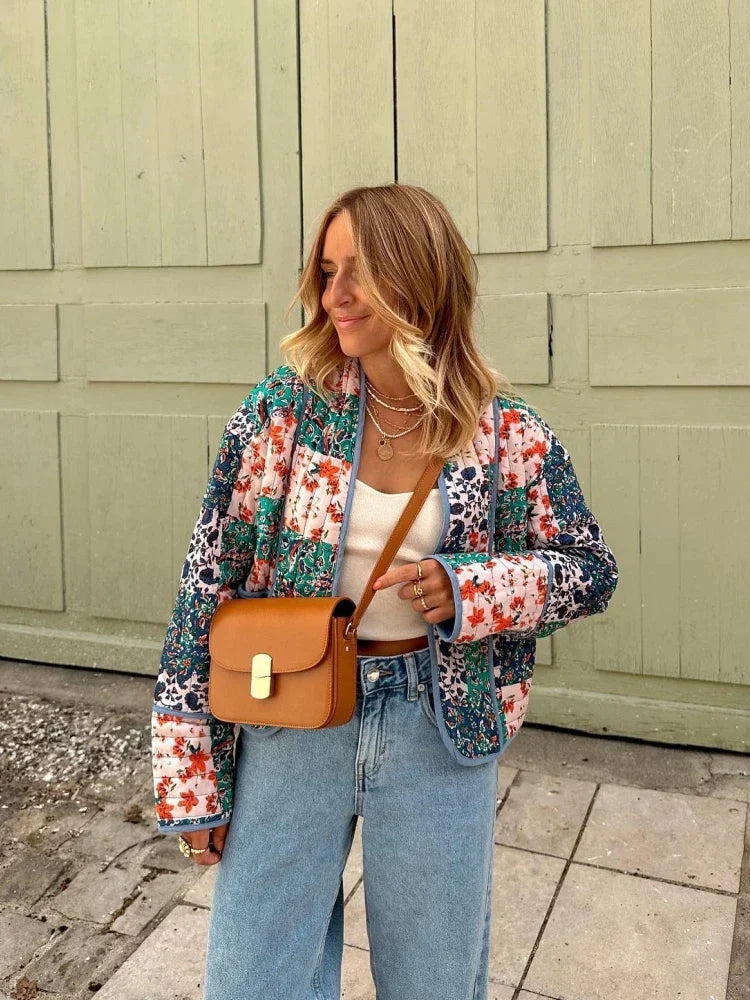 Weich karierte Vintage-Jacke
