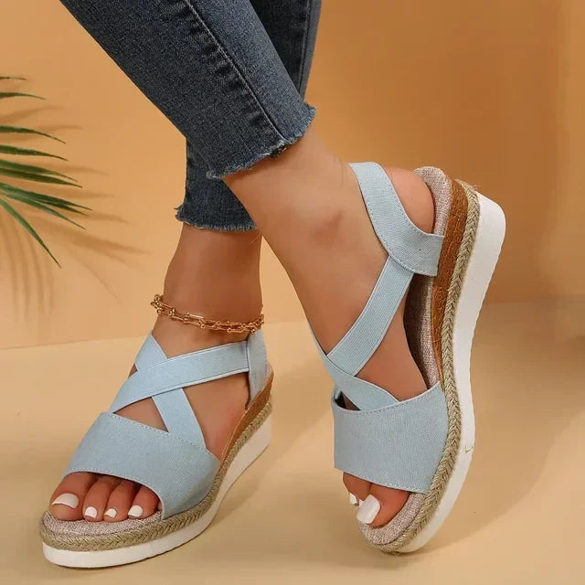 Weiße Orthopädische Sandalen - Mia