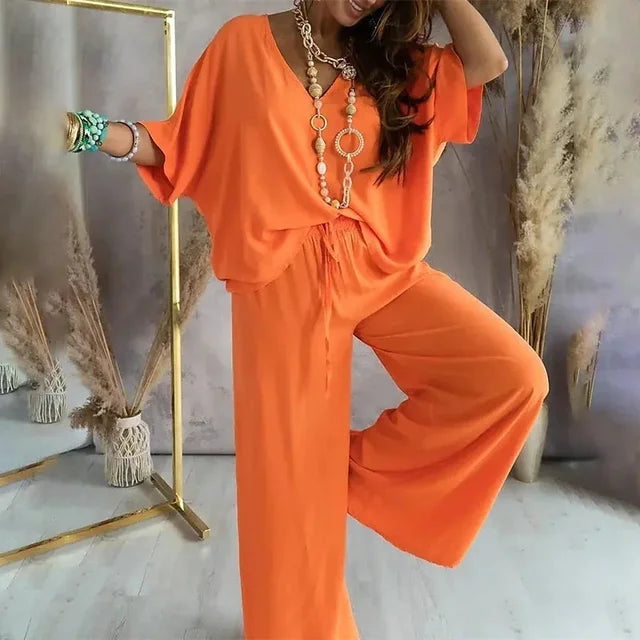 Sara™ - Elegantes zweiteiliges Set in lockerer Passform