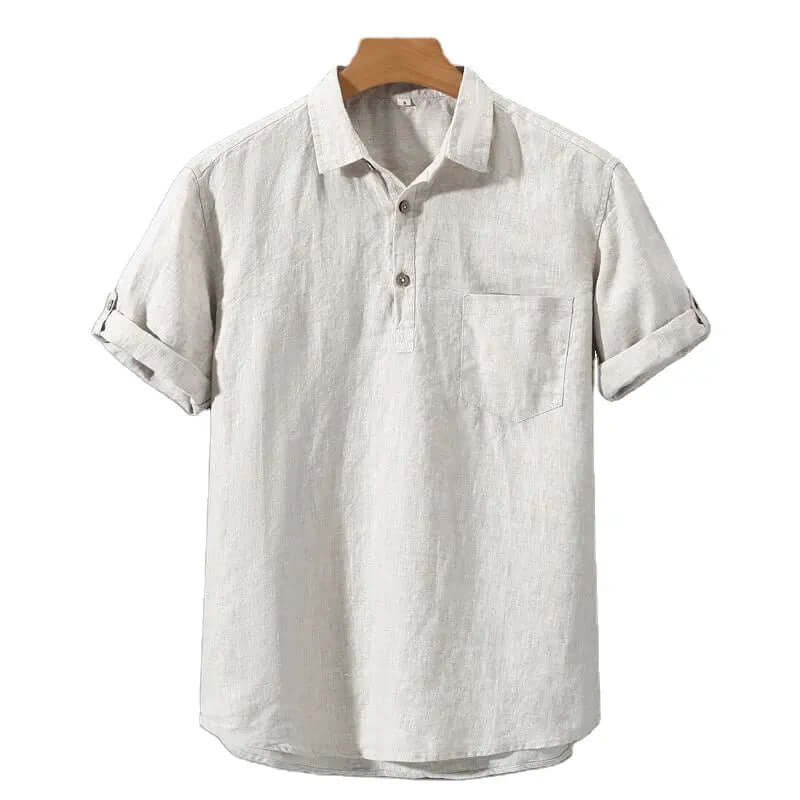Elegantes Leinen-Polohemd für Herren