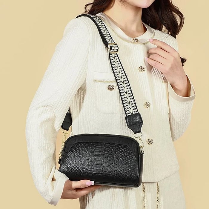 Greta™ - Umhängetasche aus Leder mit Alligatormuster