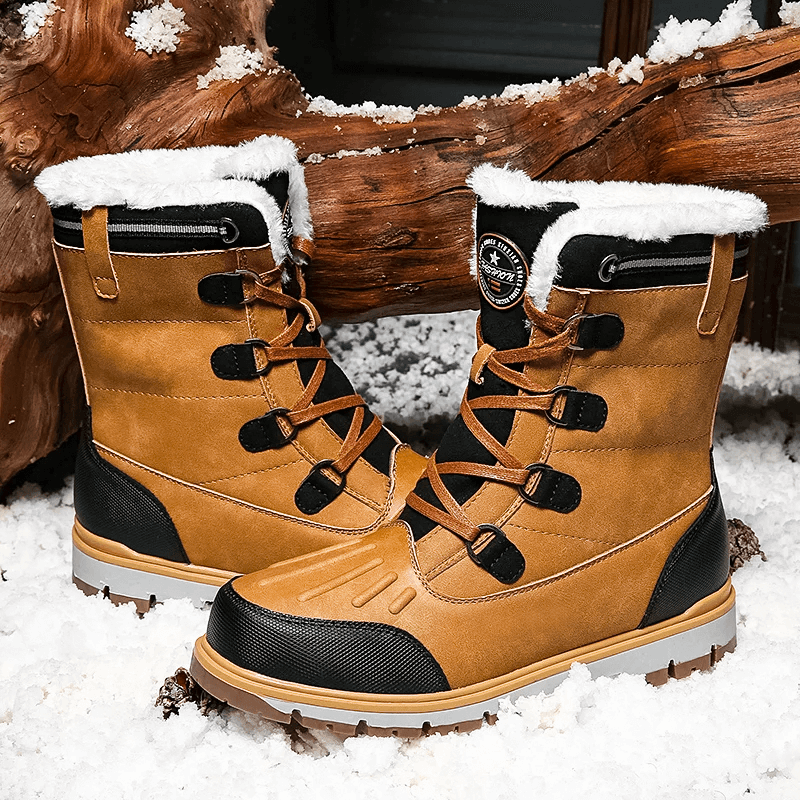 Herren Winterstiefel - Wasserdicht & Warm Gefüttert