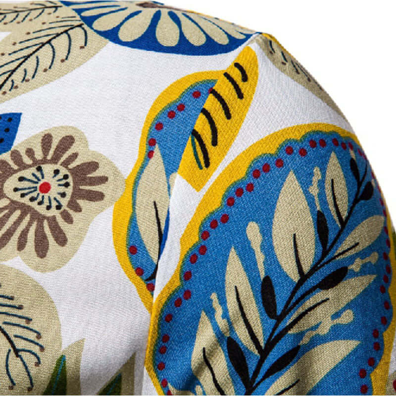 Stylisches Herren Kurzarmhemd mit Vintage-Druck