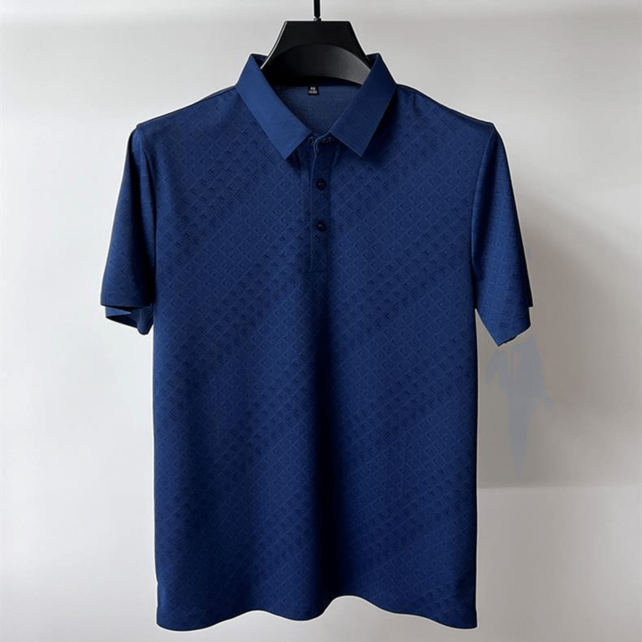 Elegantes Herren-Poloshirt mit Kreuzstichmuster