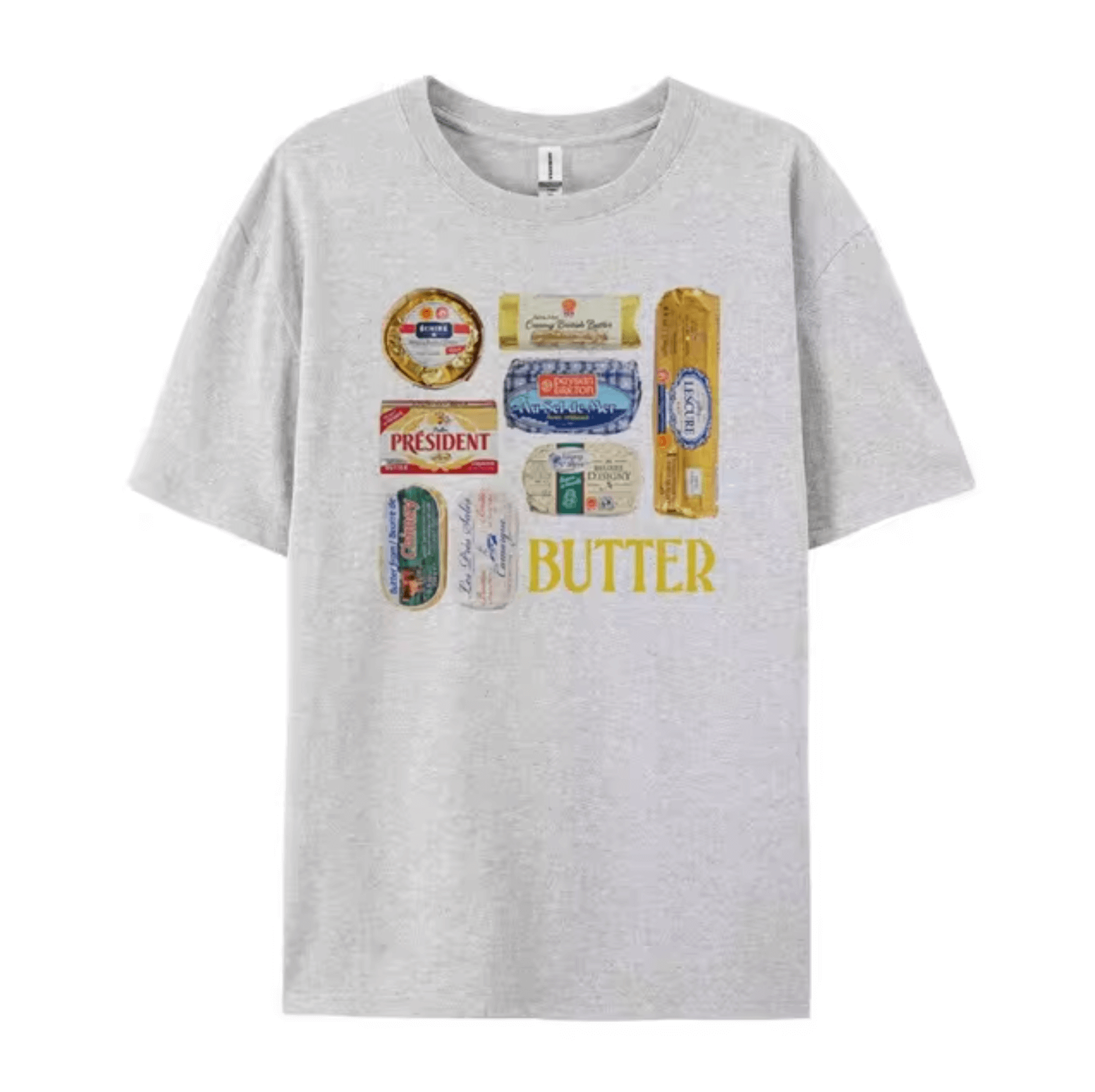 Retro Butter Grafik T-Shirt Unisex - Weich & Bequem