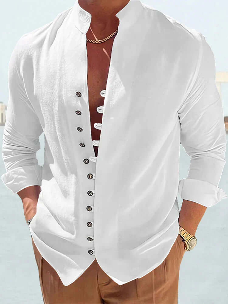 Leinenhemd Herren Langarm - Elegantes Freizeithemd