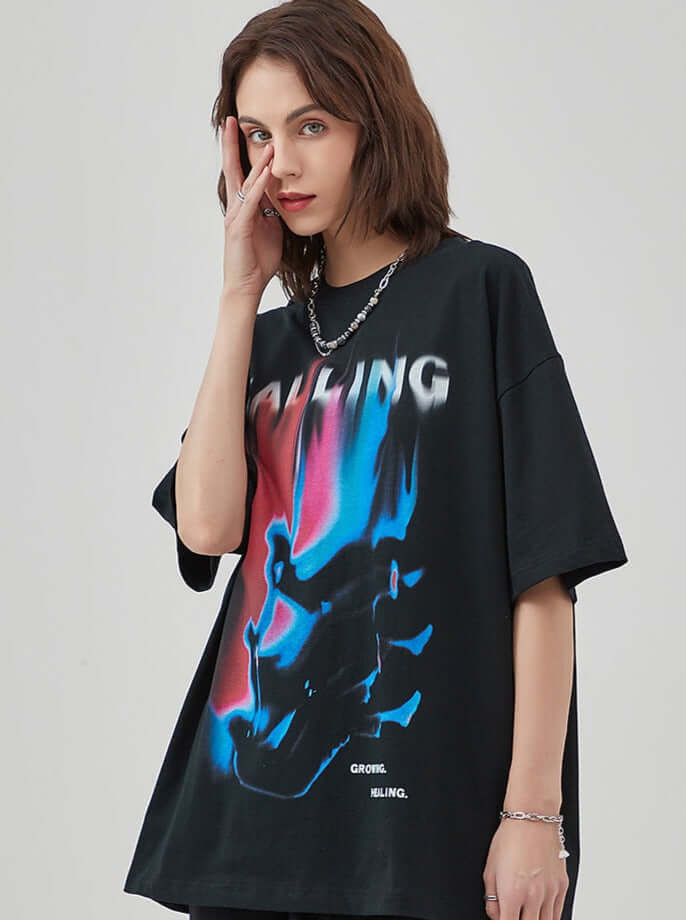 Y2K Ästhetik Druck Dreamcore Damen T-Shirt