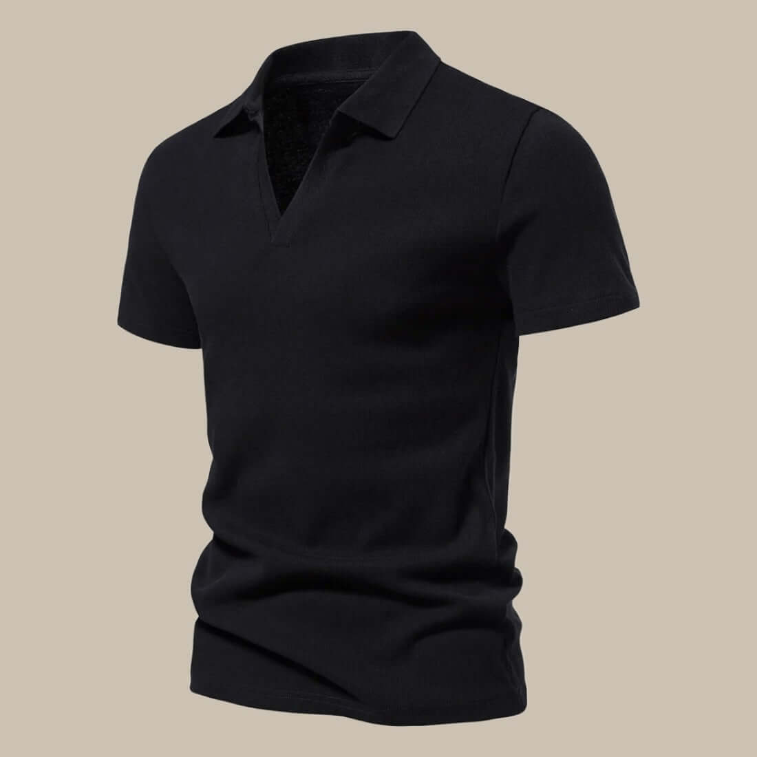 Stilvolles Herren Premium Polo im Merino Look