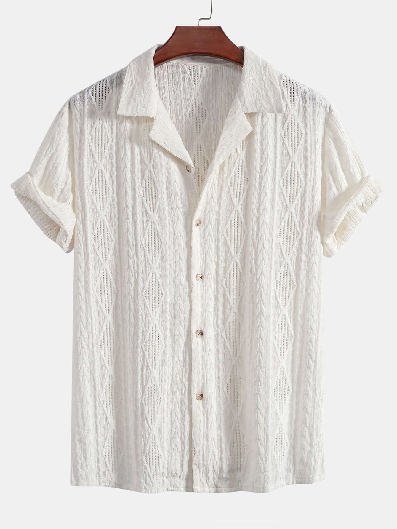 Elegante Jacquard-Hemd für Herren